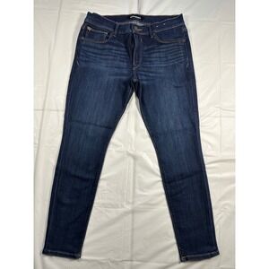 Express Stretch Legging Jeans Womens 10S Dark Wash Mid Rise Skinny Denim